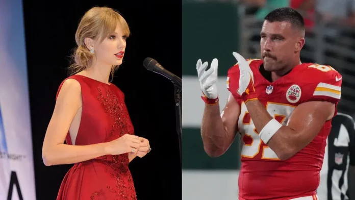 Video of Travis Kelce 'Checking Out' Taylor Swift Goes Viral