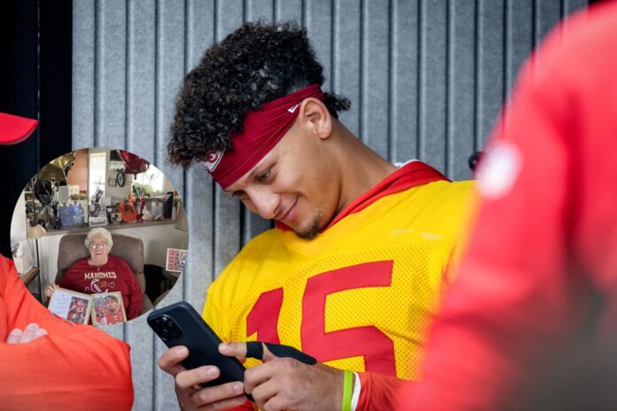 Charlotte Holt, 91 surprised with Patrick Mahomes Heartwarming gift