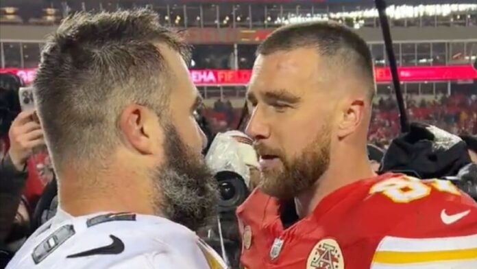 A Teary Travis Kelce Revealed What He Said to His Brother After Super Bowl