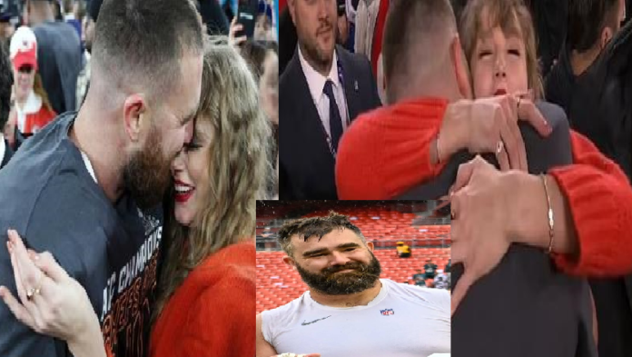 ' Get a Room ' Jason Kelce defends Brother Travis and Lover Taylor swift after angry fans ask they get a room 'stop kissing her publicly After his speech, Travis greeted his brother, Jason Kelce, on the field. The Philadelphia Eagles center not only pulled out his “Big Yeti” shirt again to cheer for his brother’s Chiefs on Sunday — but he also added an extra layer of clothing over that T-shirt. In a sequel to his viral shirtless celebration last week, Jason, 36, attended the AFC Championship game, where the Chiefs squared off with the Baltimore Ravens. Kelce, alongside quarterback Patrick Mahomes, pulled off the AFC Championship win against the Baltimore Ravens 17-7. It will be the second year in a row they’re headed to the big game, after winning the Vince Lombardi Trophy last year. It was a huge game for Kelce, who officially tied NFL legend Jerry Rice for the most postseason catches in NFL history.