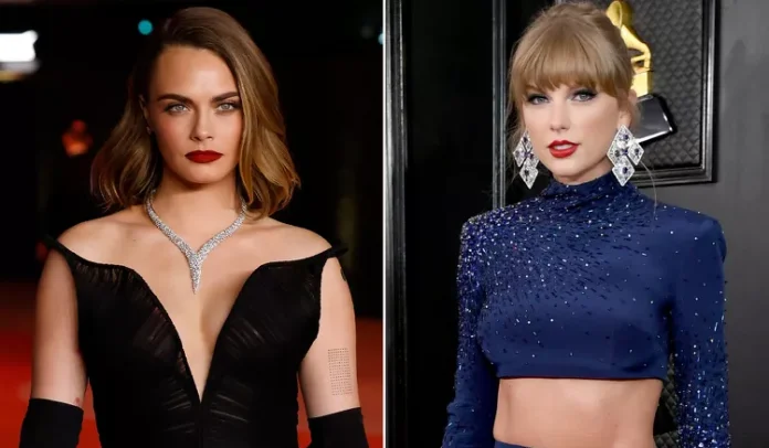 Cara Delevingne Joins Taylor Swift in New York to Support Travis Kelce at Chiefs-Bills Game