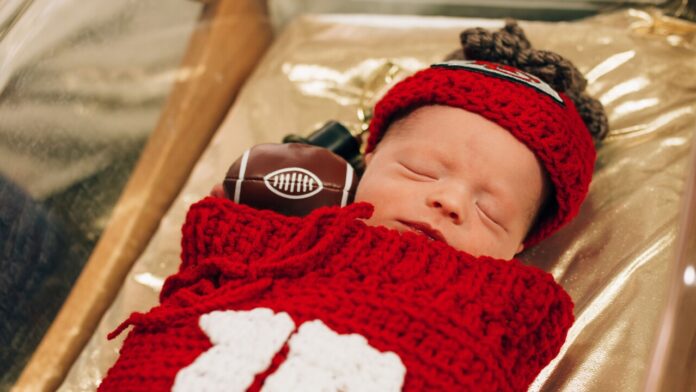 Kansas City Chiefs fans name daughter born yesterday Taylor after chiefs victory against Buffalo