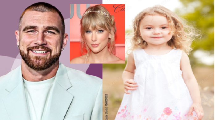 Meet Travis Kelce 2 YO Longtime hiden Daughter A V a Kelce looks exactly like Dad as Taylor swift told she isn't leaving him but promise to take care of his daughter