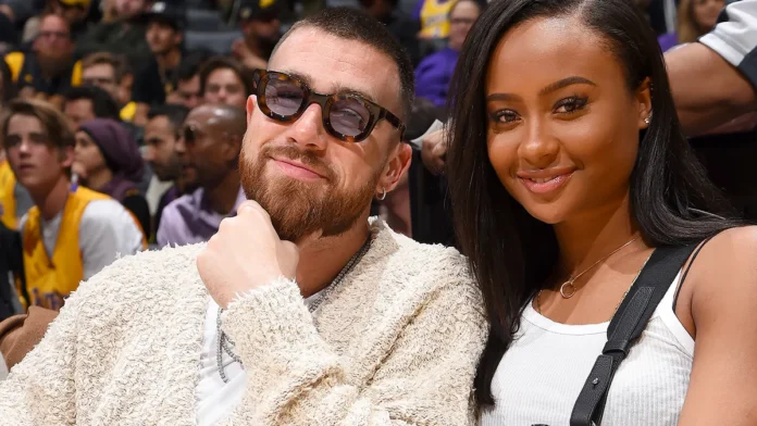 FLABBERGASTED ' Travis's Ex-girlfriend Kayla Nicole is two weeks pregnant for Travis after she made known that they secretly seeing each other and Travis Kelce isn't denying the it , Kayla went further saying she taking back what rightfully belongs to her