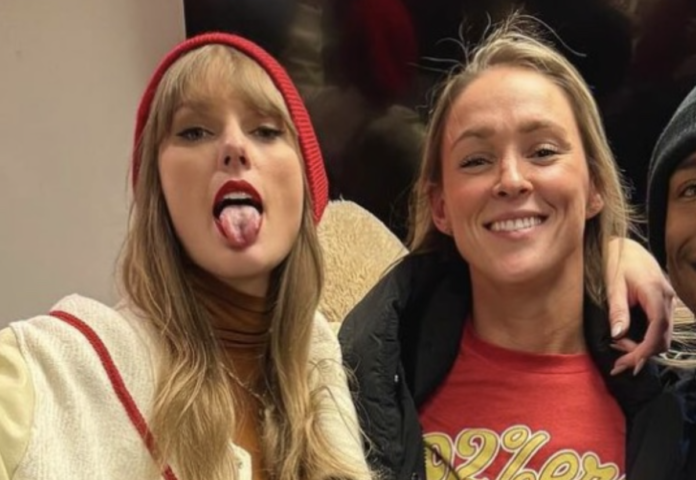 After winning the fourth album of the year and revealing her upcoming album, Kylie Kelce melts hearts by showing her love for Taylor Swift. “I wish I was there to express my feelings to you.”