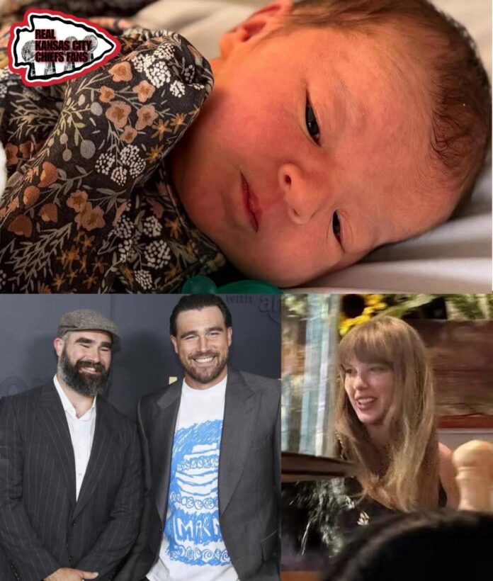 Jason Kelce Says Taylor Swift Has Met His New Daughter: “Finnley doing great, we are not sleeping much but it’s been good. Taylor (Swift) has met Finley, we were fortunate enough to have them all in. It doesn’t happen often, everybody’s busy but it was really special. Thankfully, we have a really tight-nit family that makes time for each other.”