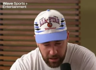 JUST IN: Teary-Eyed Travis Kelce announced this message to Taylor Swift. JUST IN: Teary-Eyed Travis Kelce announced this message to Taylor Swift.