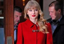 OMG!! Taylor Swift Arrives in Kansas City in a Red Chic Dress Ahead of Chiefs vs. Indianapolis Colts Game At Arrowhead…SEE 15 PHOTOS