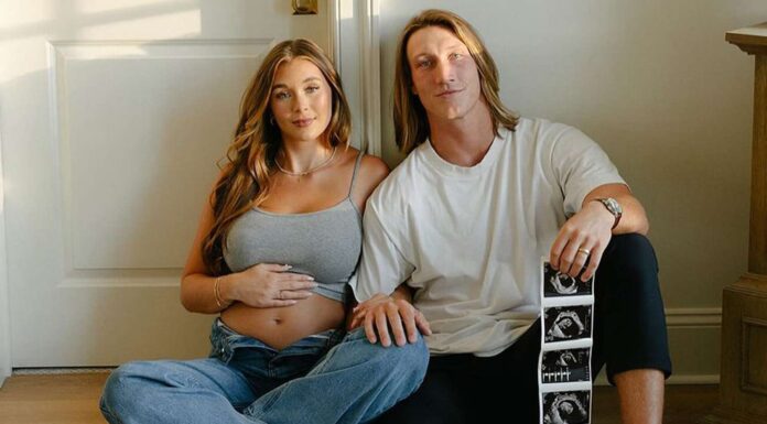 Baby No.2: Jaguars quarterback Trevor Lawrence and his wife, Marissa, have officially announced that they’re having a second child. In the caption, they revealed the baby’s name and gender