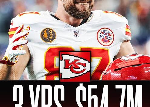 News update : Kansas city chiefs Travis Kelce tight end agrees three years $54.7 million contract extension...