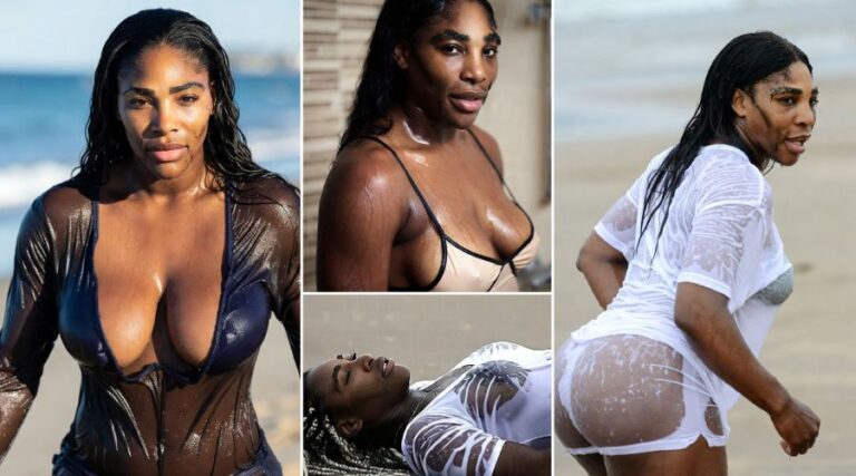 These 20 New Serena Williams Amazing Mouth-Watering Wet Body Photos Set the Mood… The Wet Kind. Fans Can’t Handle Them – Especially the 7th Photo Where She Flashes the HUG...